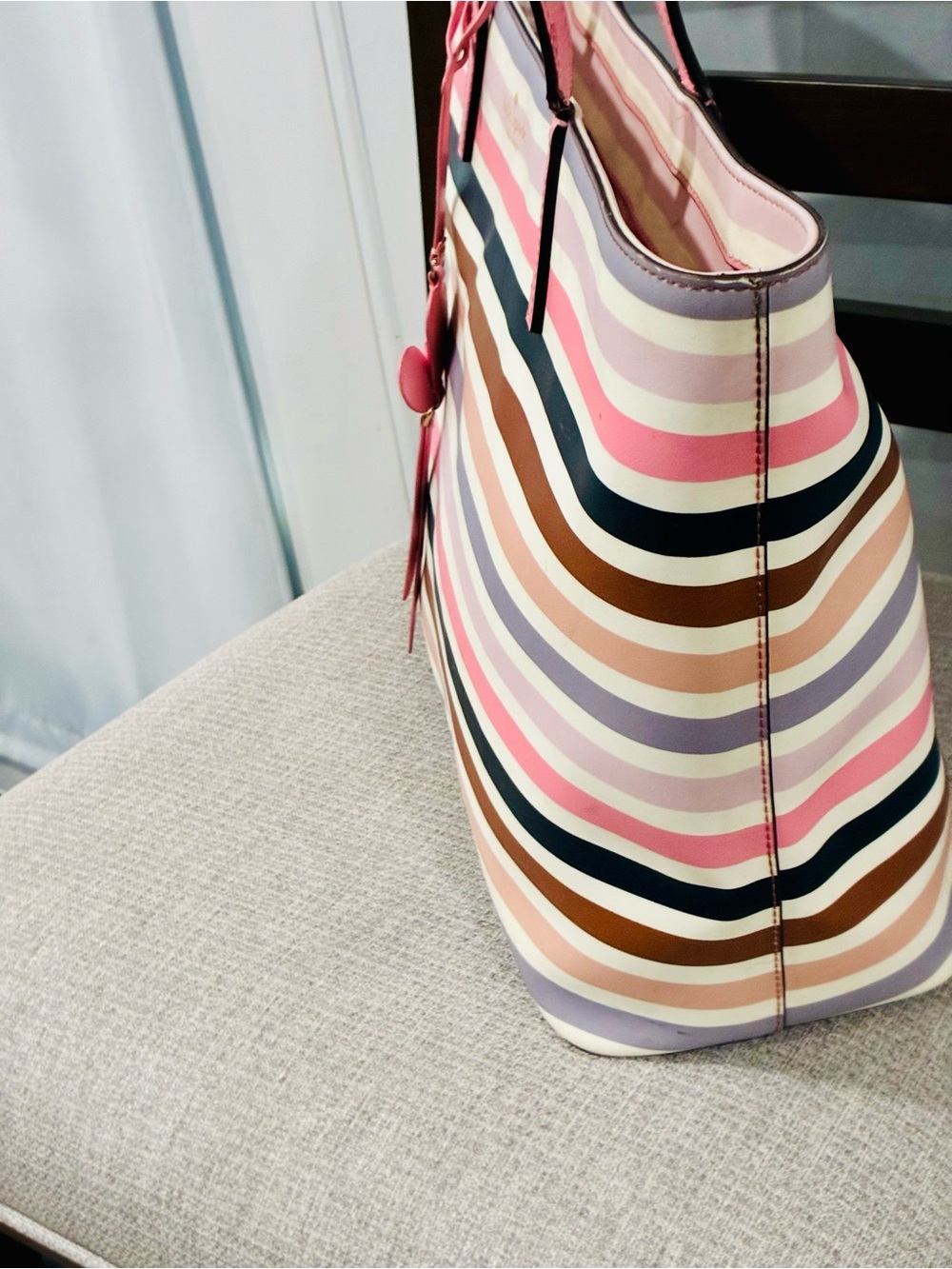 Kate spade Kelsey Tote striped shoulder bag Multi - Picture 7 of 9